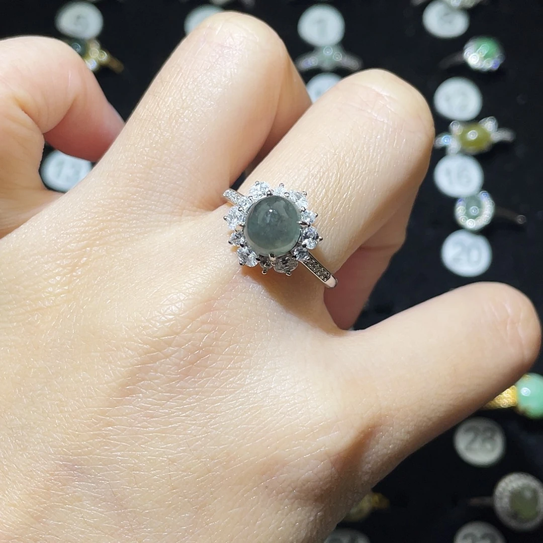 翡翠未镶嵌戒指戒指