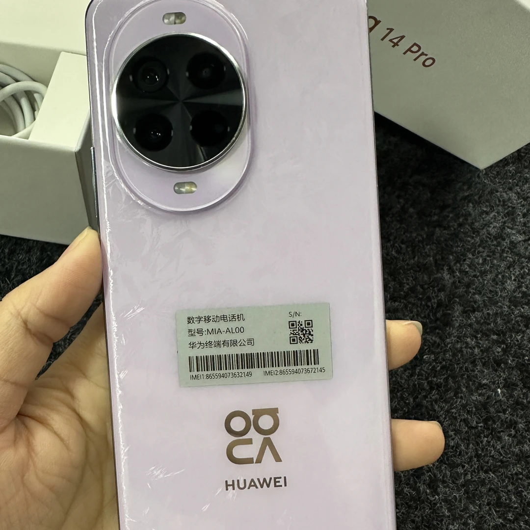 9新 Huawei/华为 Noteva14pro  紫 12+512g  再保26.9.3 配件全套