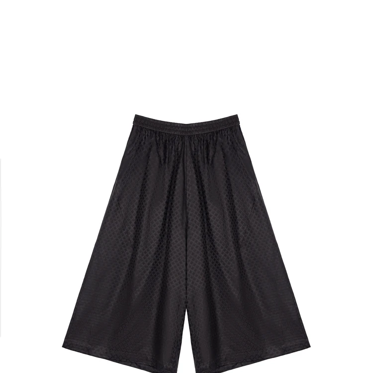 【若云】时尚菱格纹阔腿裤CD2167934