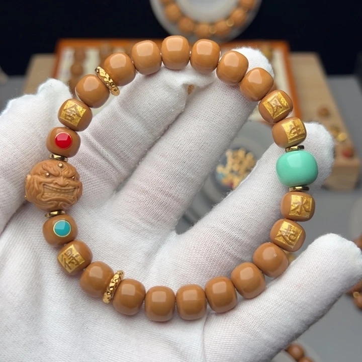 猴头核桃手串碳***烤全品老型猴头手串