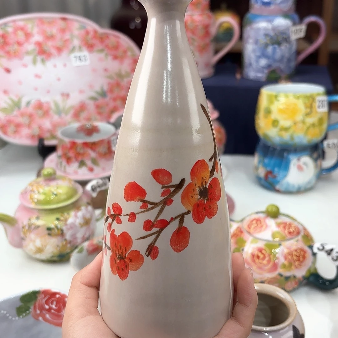景德镇手绘高温釉下彩陶瓷茶具