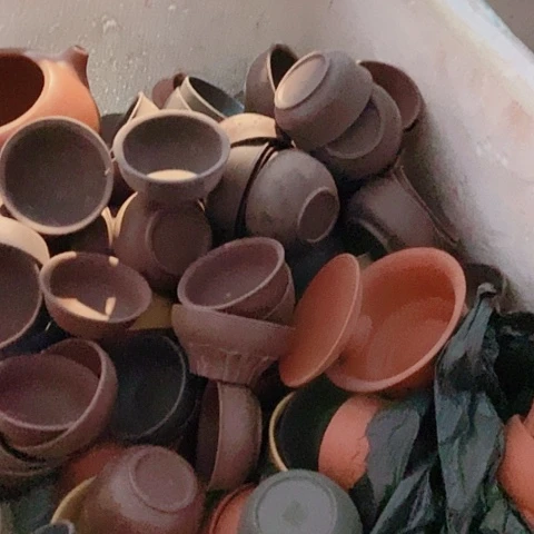 茶杯绿泥宜兴紫砂全手工制作工艺
