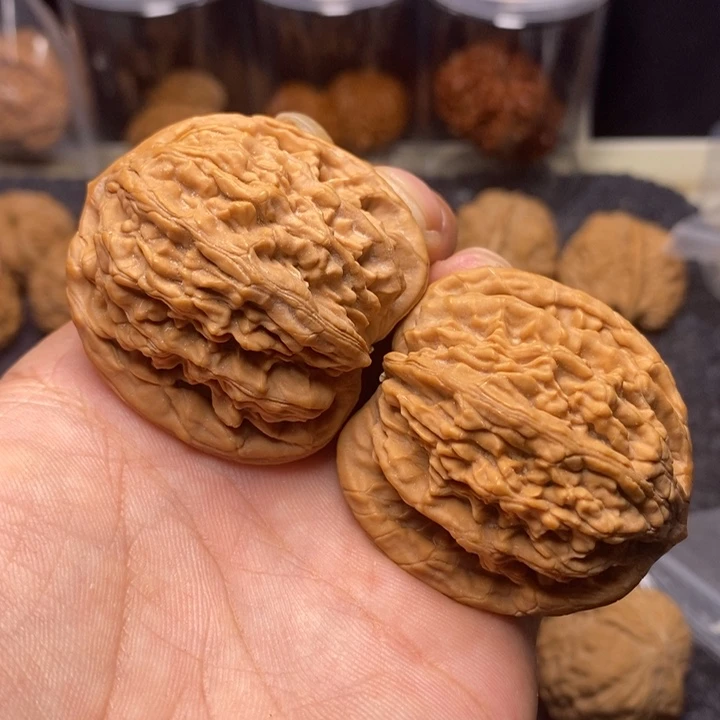 吊坠文玩核桃44蓟县虎头王