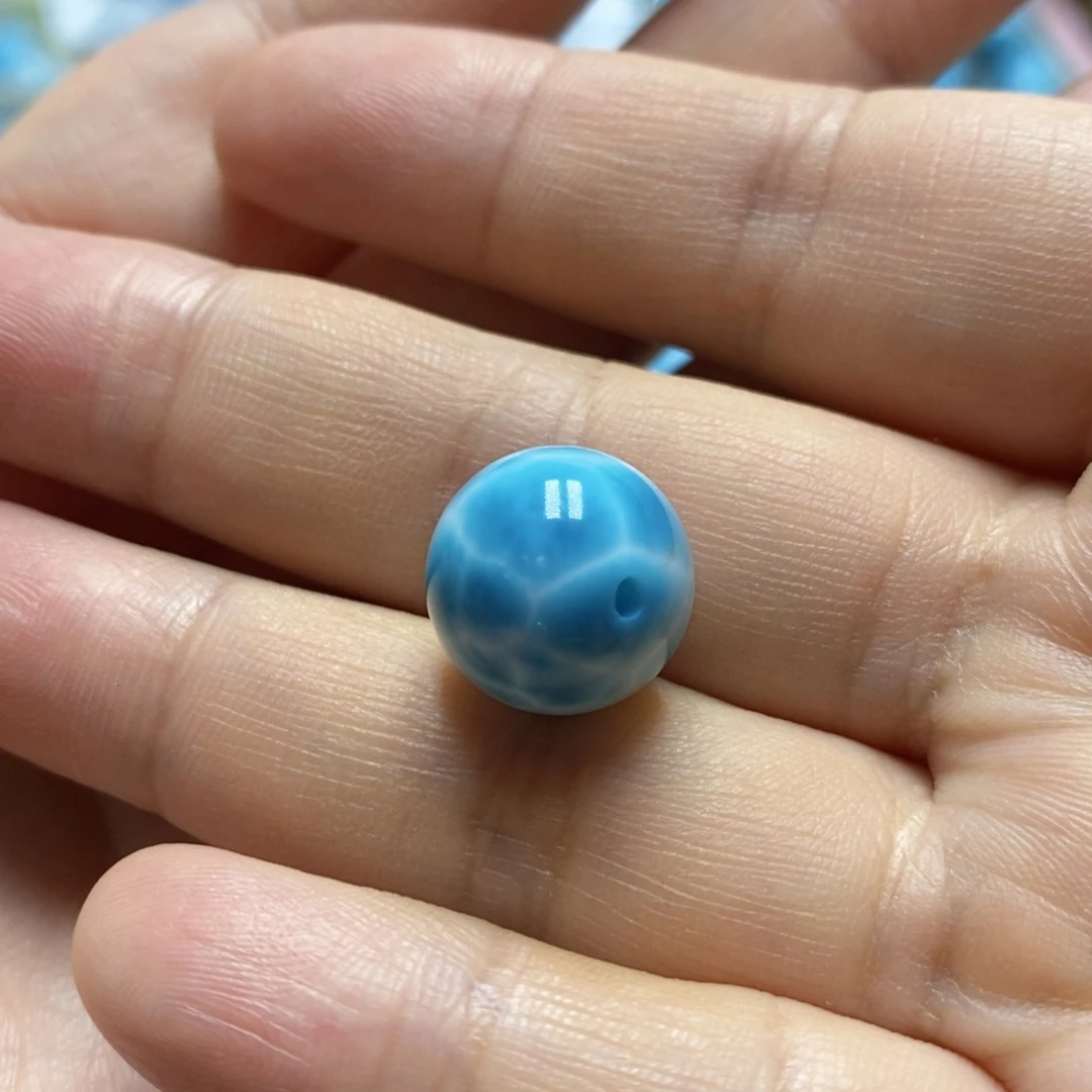 未镶嵌针钠钙石（海纹石）颈饰玥**铃