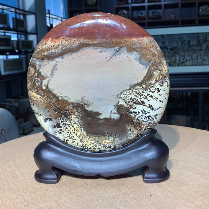 广西国画石摆件，观赏收藏