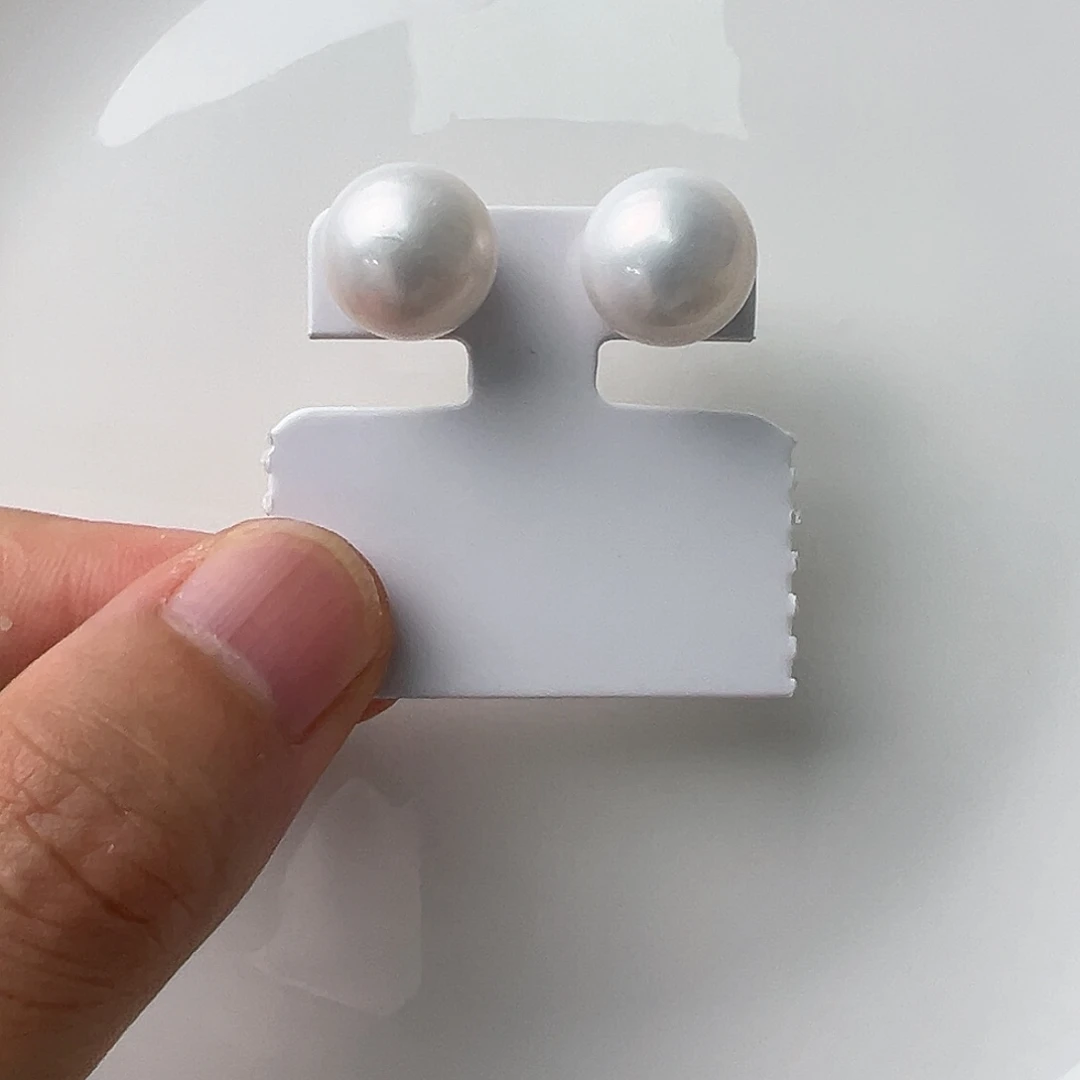 银S925镶嵌淡水珍珠耳饰