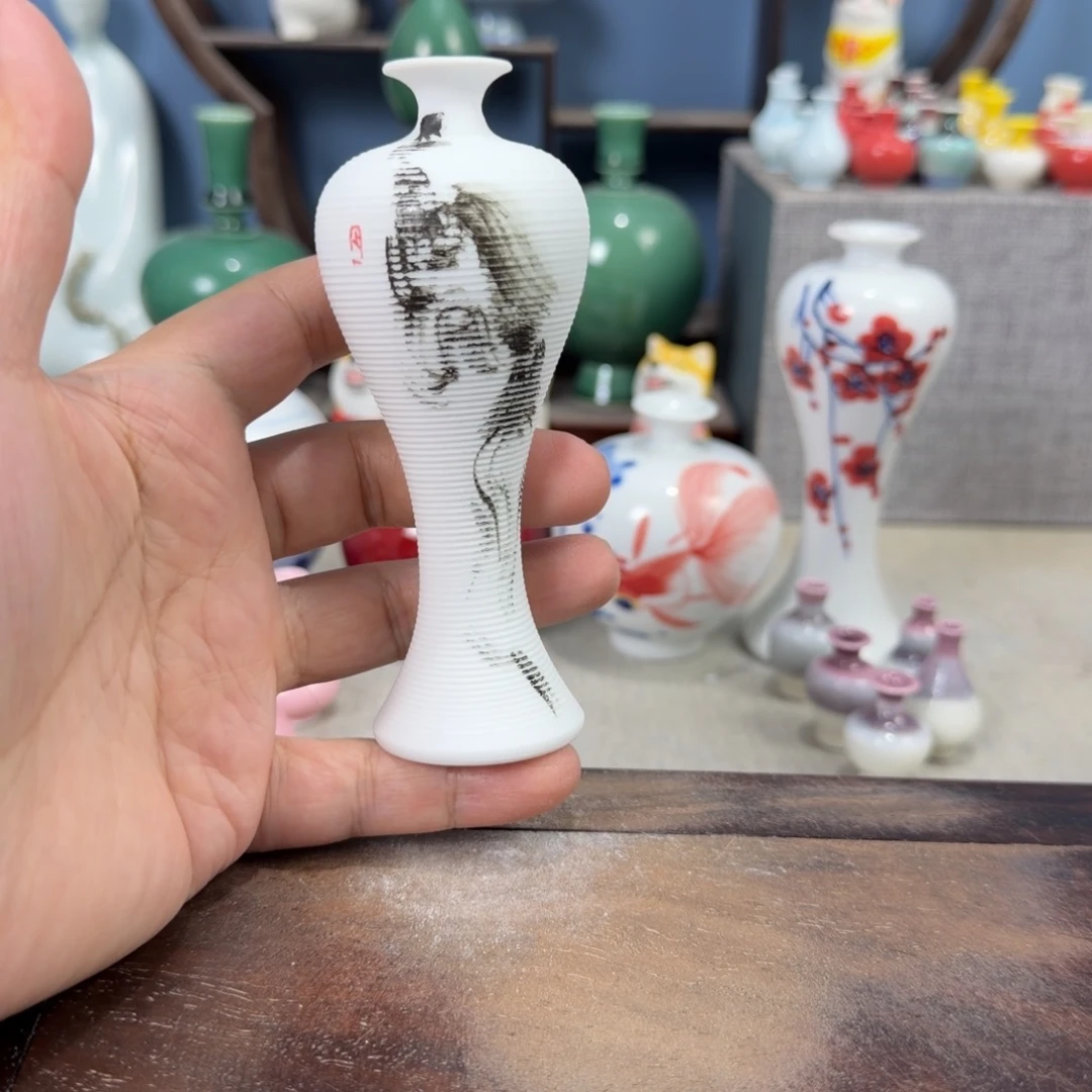 陶瓷手工小花器摆件