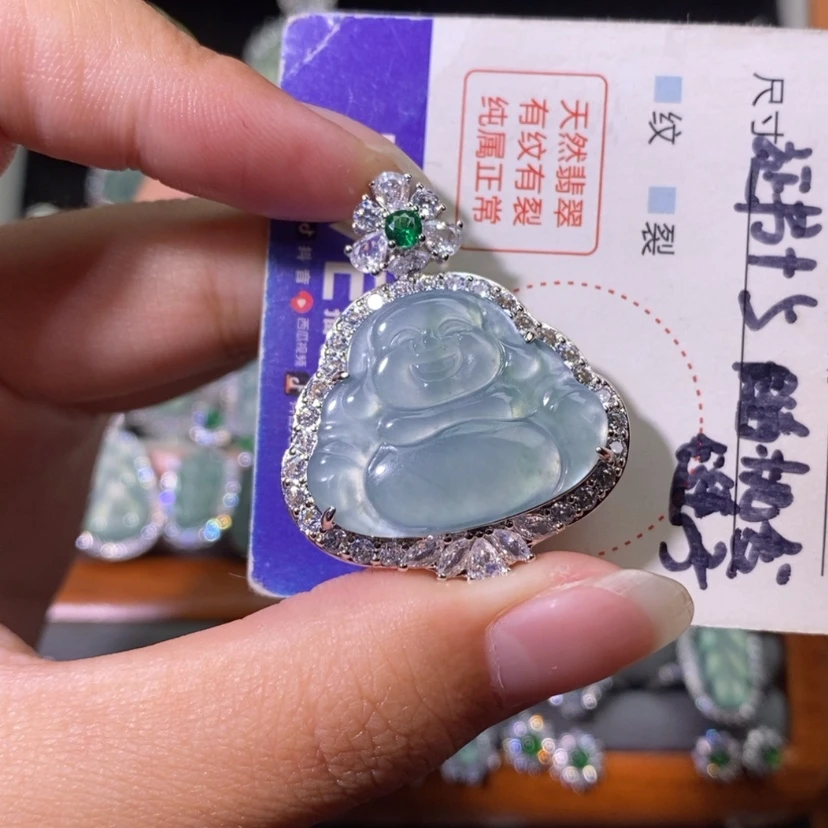 【闪购商品】翡翠未镶嵌颈饰天然