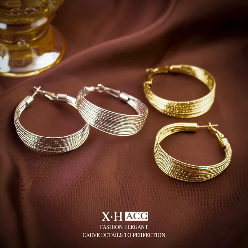 925银耳饰 合金耳饰 银针耳扣简约时尚百搭冷淡风耳环小众设计高