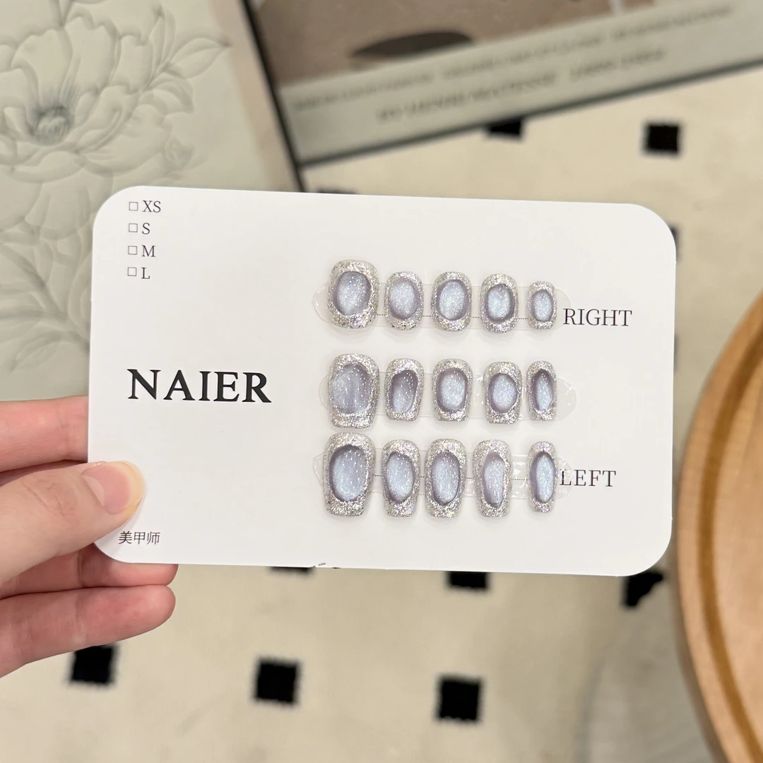 蓝宝石 -茉莉Molly轻奢手工穿戴甲