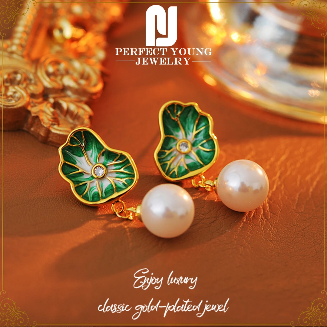 【荷塘花语】英☆Perfect&Young时尚耳钉D-8917