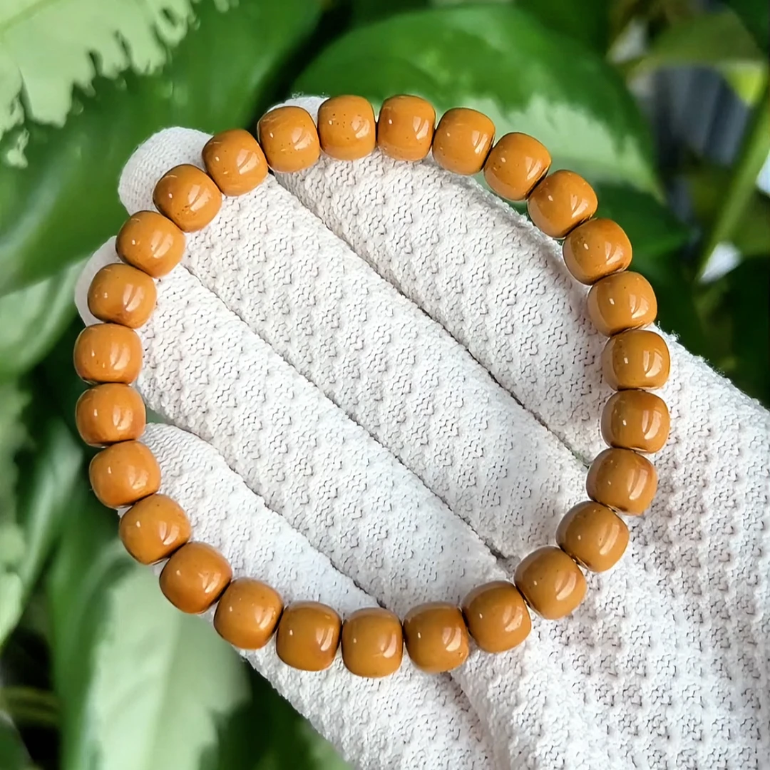 全品黄金甲精挑小尺寸实心紫金鼠老型手串尺寸8.5mm