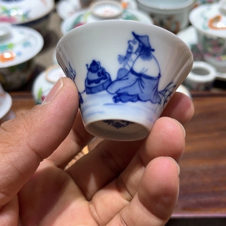 纯手绘精品盖碗杯