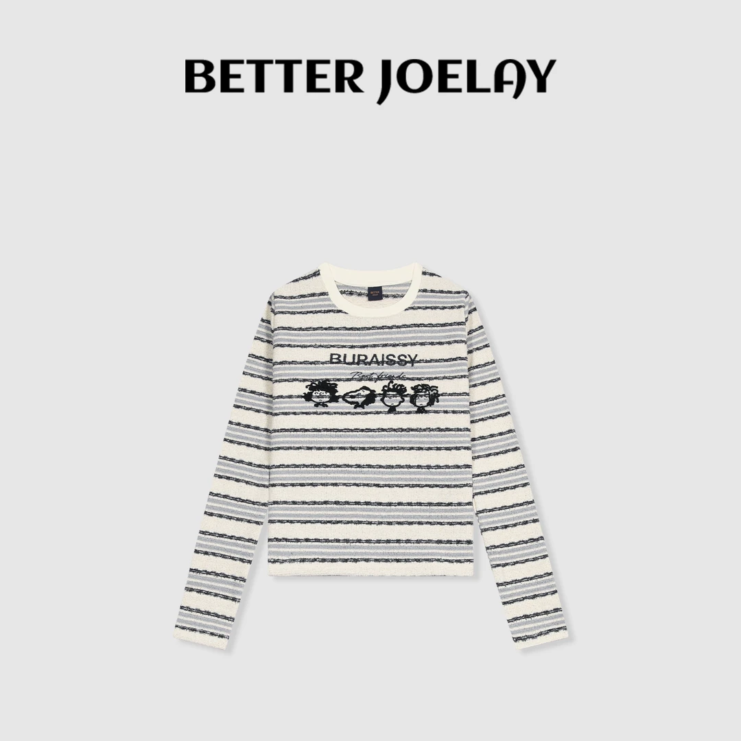 BETTER JOELAY-【努比一家】时尚百搭针织毛衣休闲潮流风KH1260