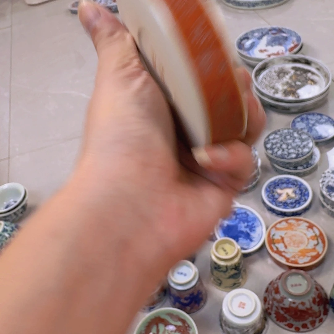 瓷片唐卡盖置景德镇