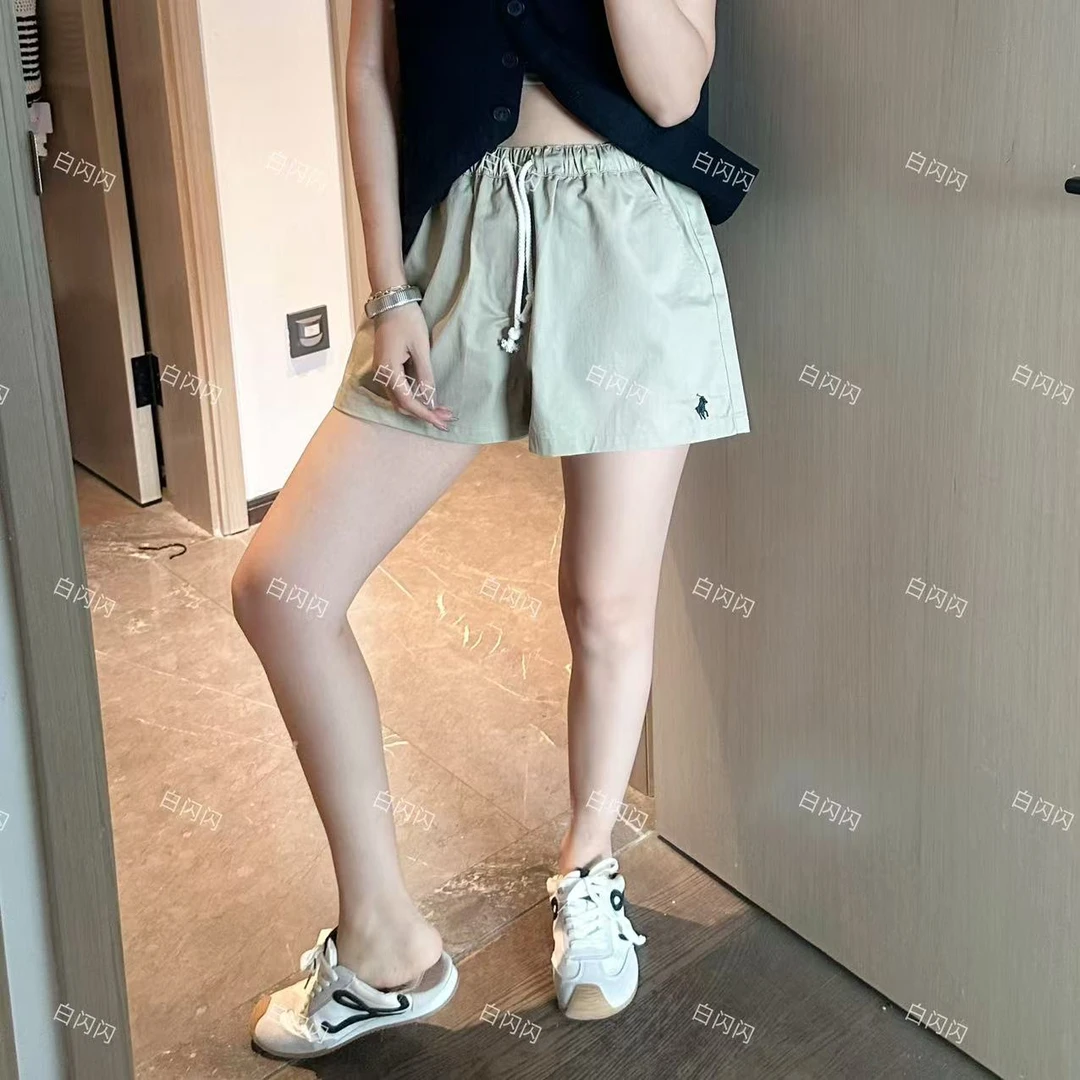 经典学院风抽绳三分裤小马标宽松美式短裤-ZMADK   5001