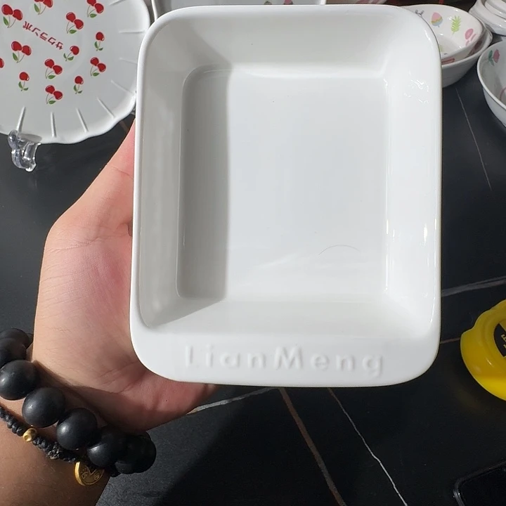 6寸蛋糕烤盘（高白）联盟陶瓷