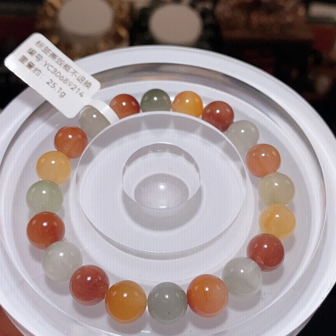 水晶手链未镶嵌F彩兔毛9.8