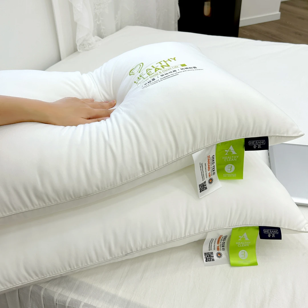 ☆云朵纤维枕亲肤枕芯家用学生宿舍可用枕头单只装  可水洗