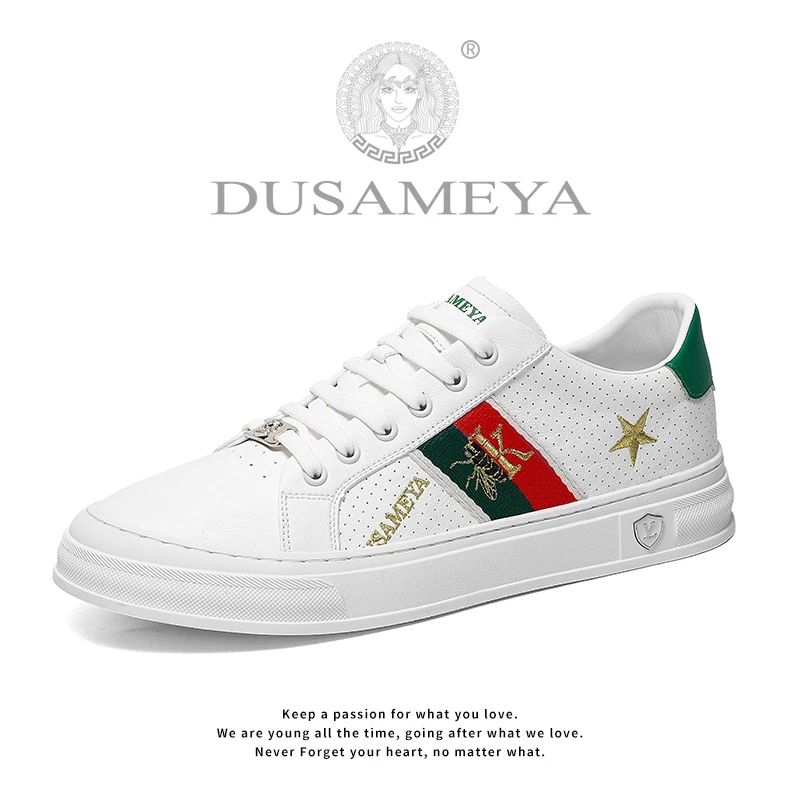 DUSAMEYA/杜莎米娅春季新款港风时尚休闲百搭透气低帮轻奢小板鞋