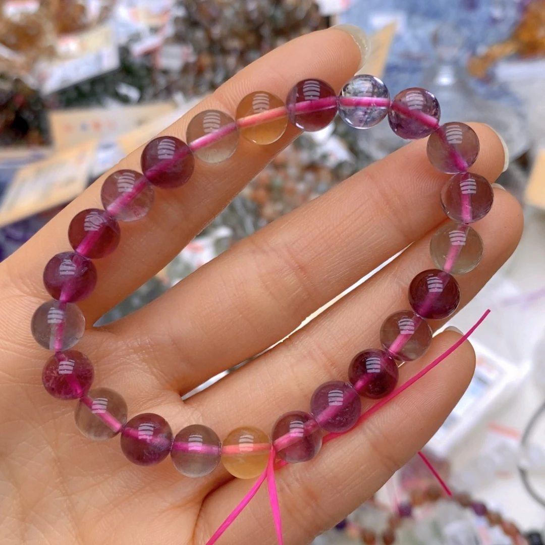 水晶手链未镶嵌彩虹莹石 8mm 楼下