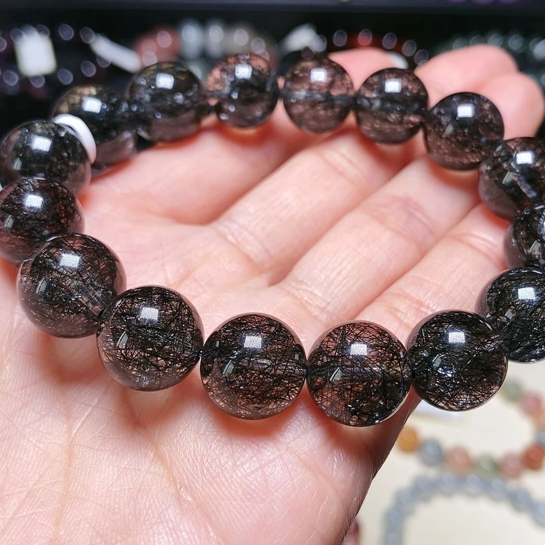 手串未镶嵌水晶黑发晶