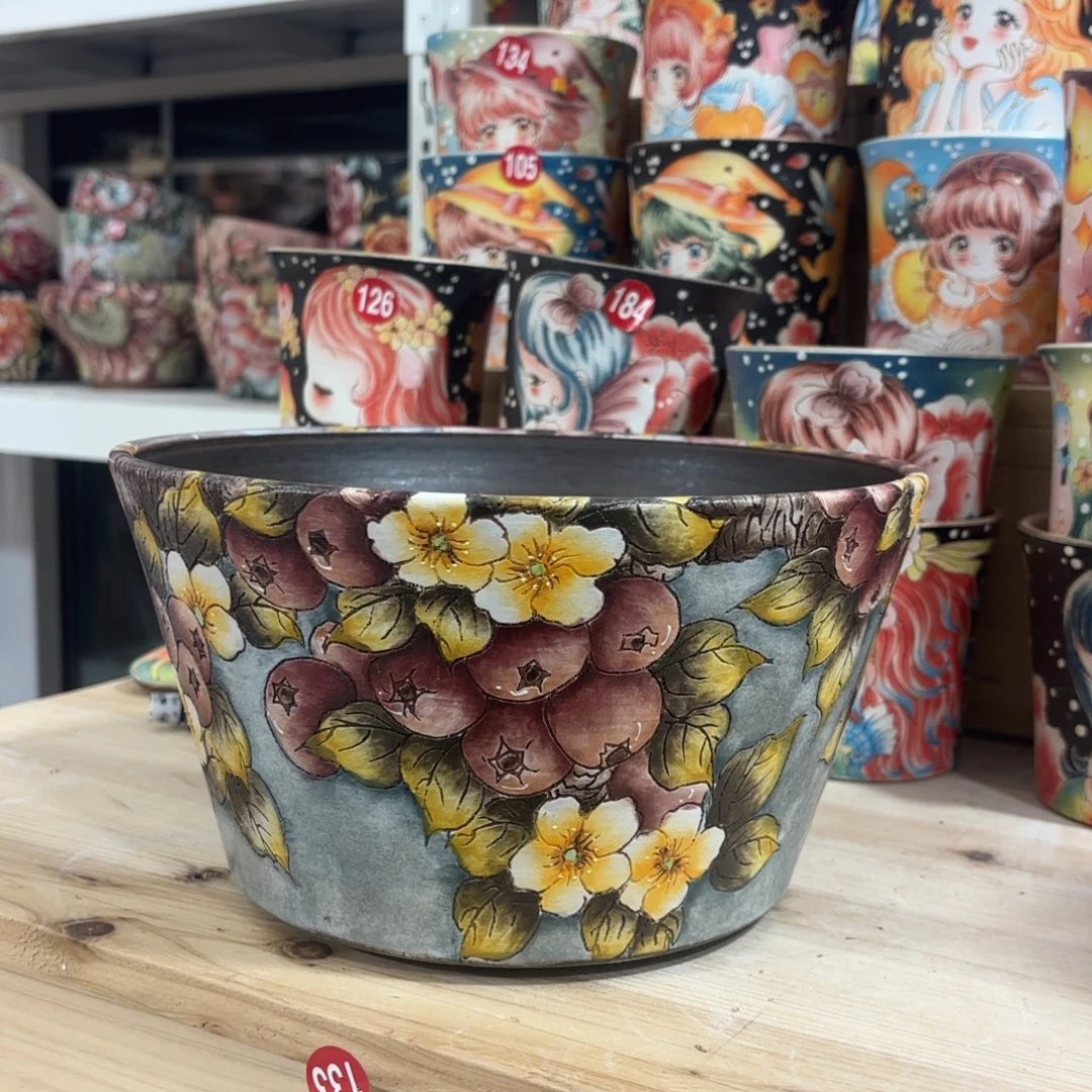 景德镇手绘花盆陶瓷21/13