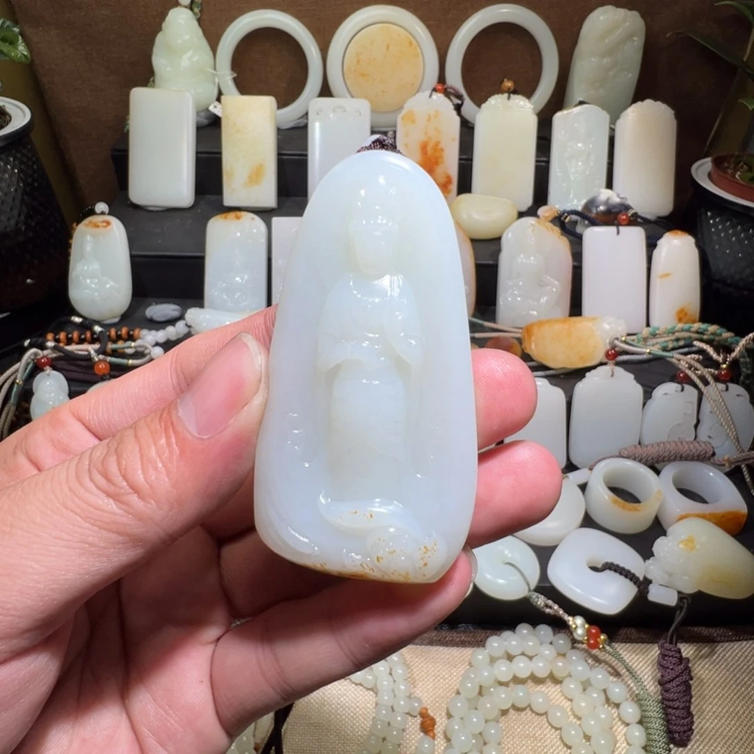 和田玉吊坠(不含链)未镶嵌我****骑