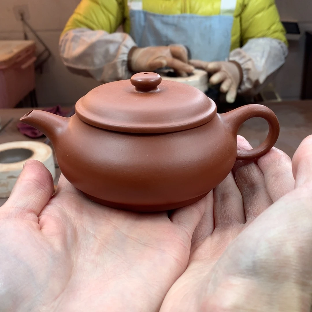 茶壶紫砂明炉 朱泥 180cc 周宜君