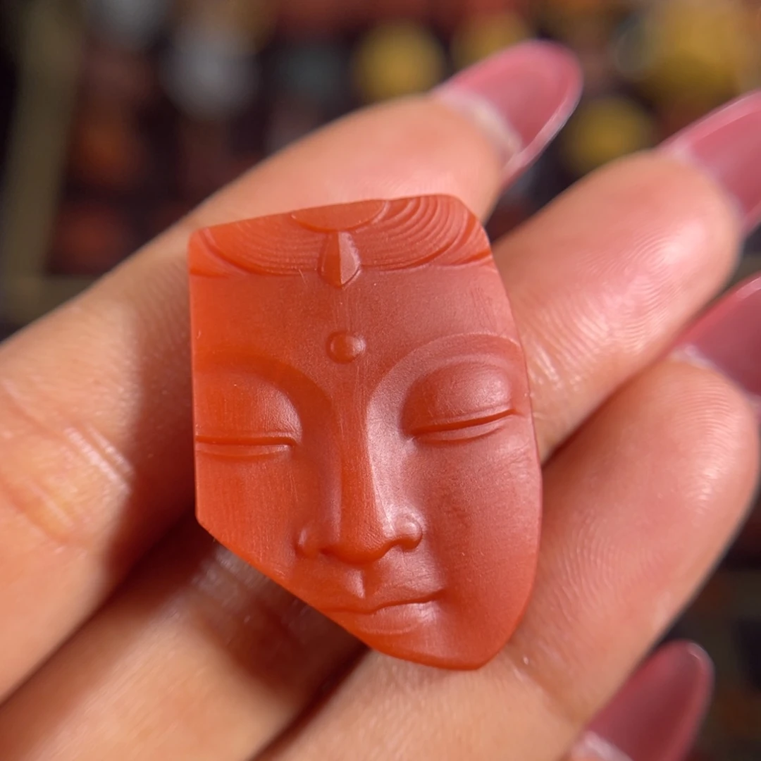 南红玛瑙老南红佛瞰未镶嵌