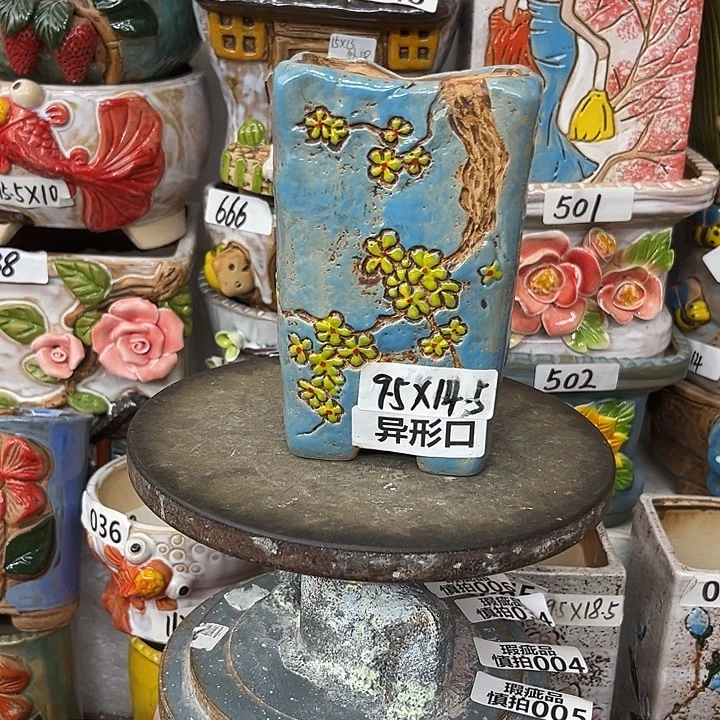 粗陶材质多肉花盆
