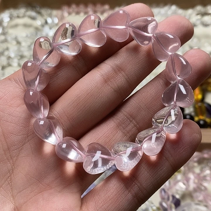 非金属星光粉爱心手串