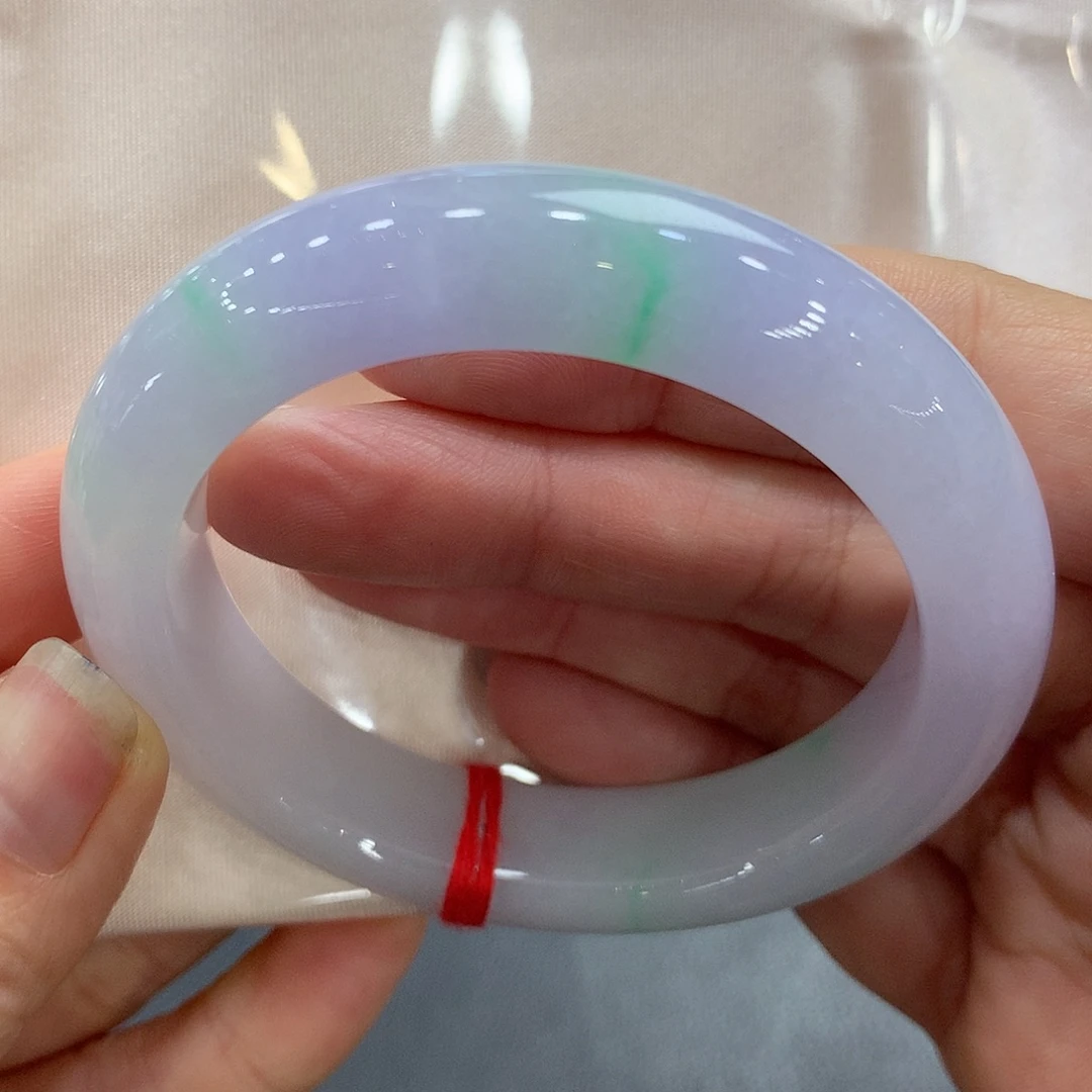 翡翠未镶嵌手镯53.4正圈