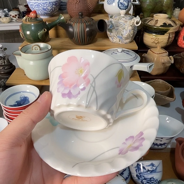 瓷片咖啡杯一套不错的