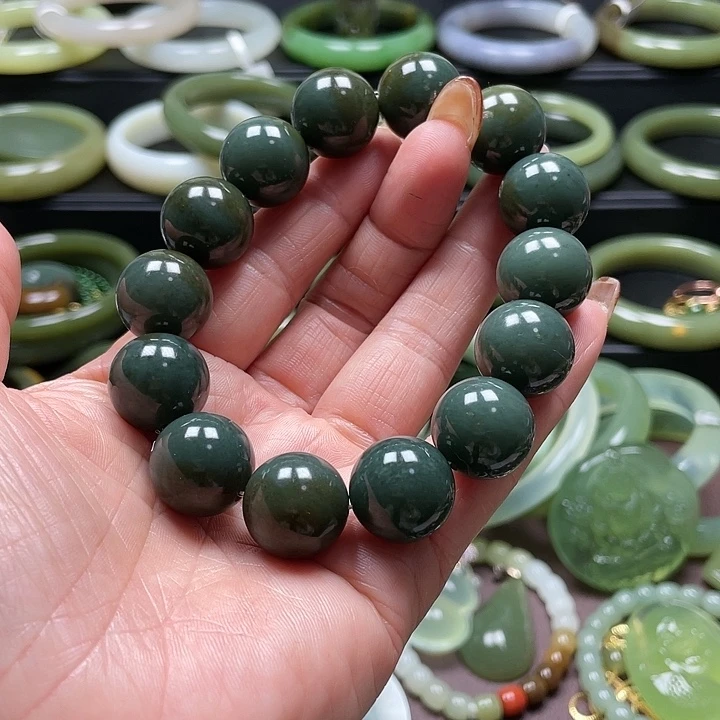 和田玉未镶嵌手链