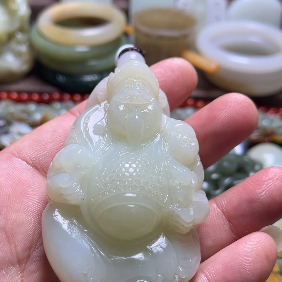 和田玉未镶嵌挂件