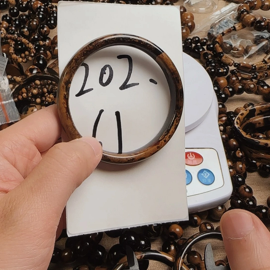 泥塑血柳61圈口手镯