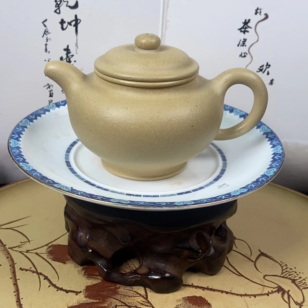 紫砂茶壶大水潭本绿200 容量宜兴紫砂壶
