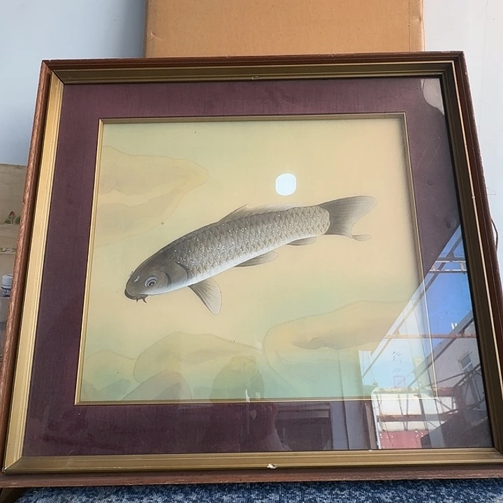 中古字画作品有磕碰瑕疵拍下看