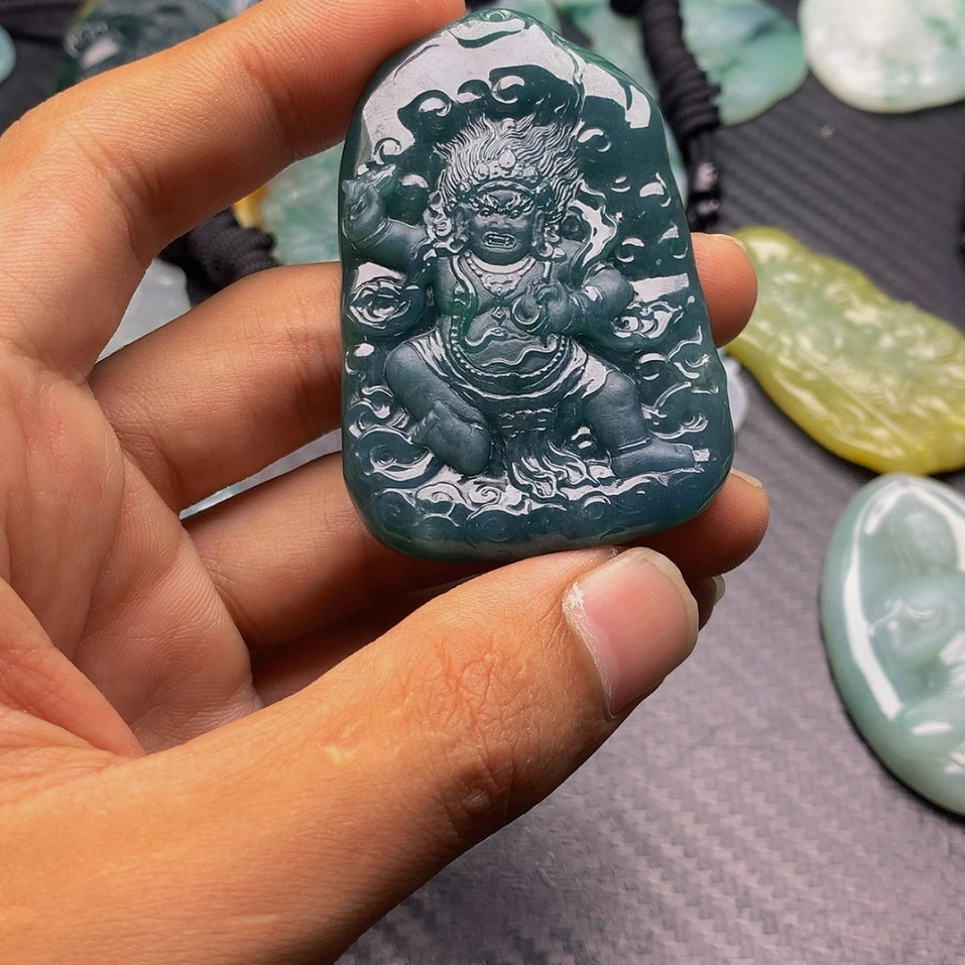 颈饰未镶嵌翡翠缅甸天然翡翠a货