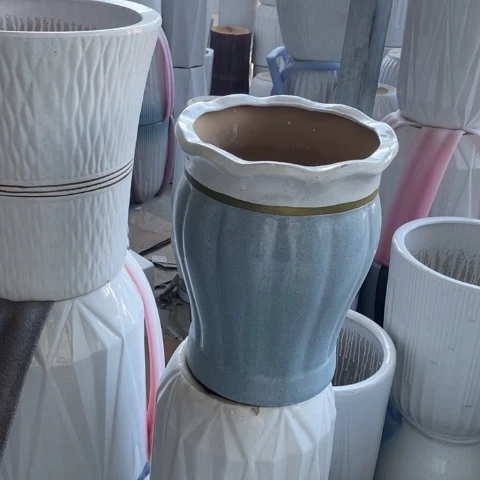 低腰花口金边南瓜中号 口26/33