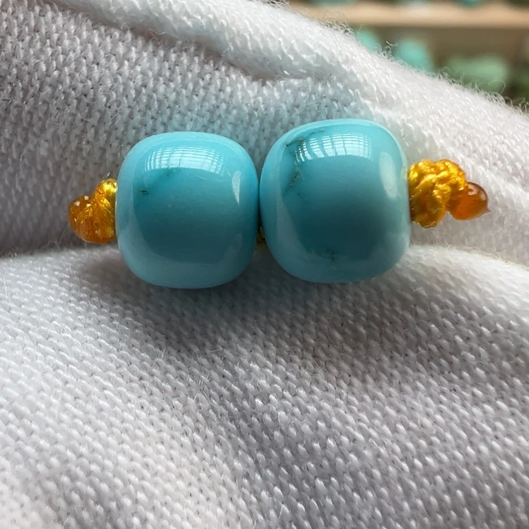 绿松石未镶嵌配饰6.3×5.5