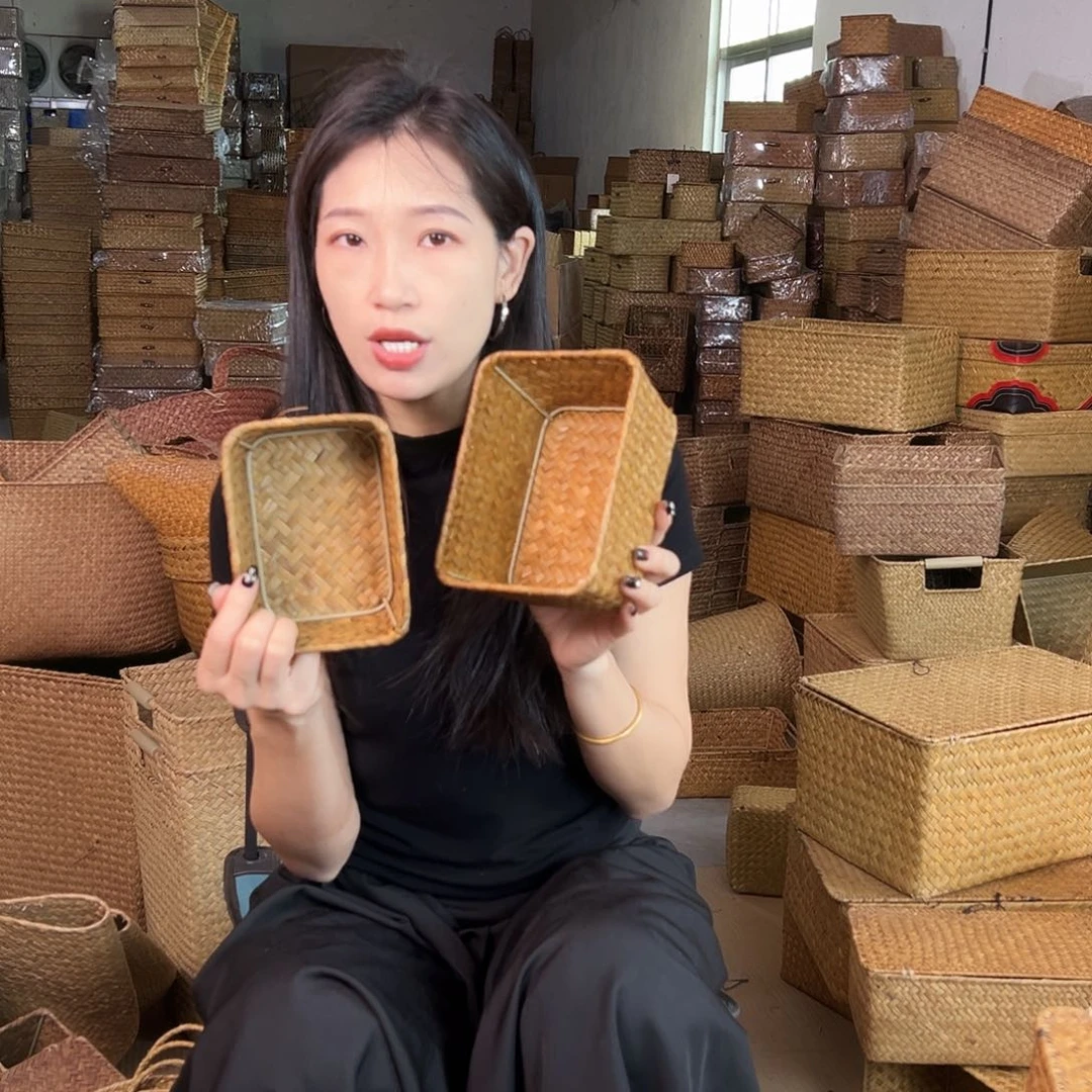 草编包/草编收纳盒微瑕疵