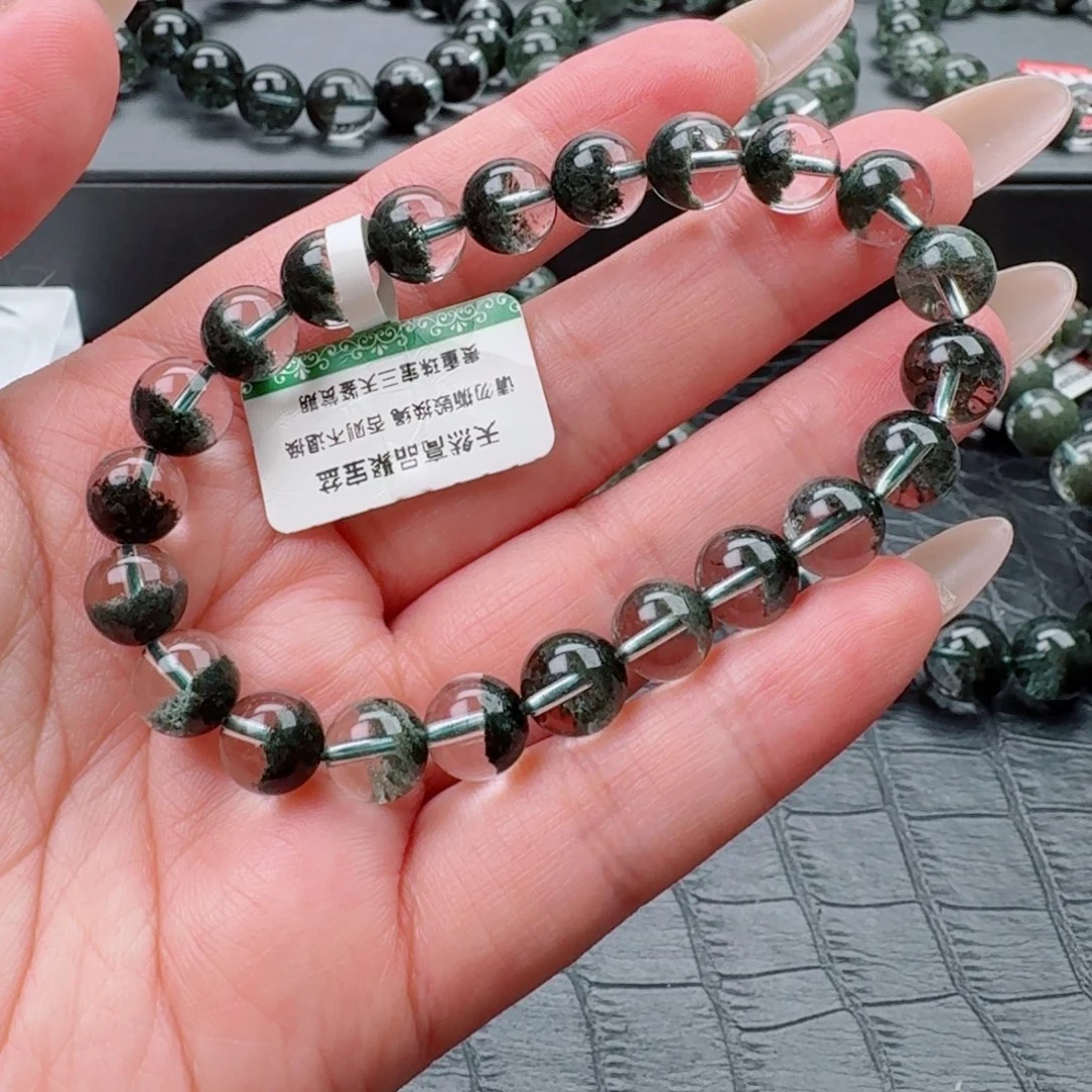 未镶嵌手链水晶绿幽灵聚宝盆