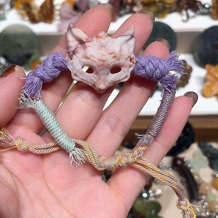 蛇纹石玉合金颈饰