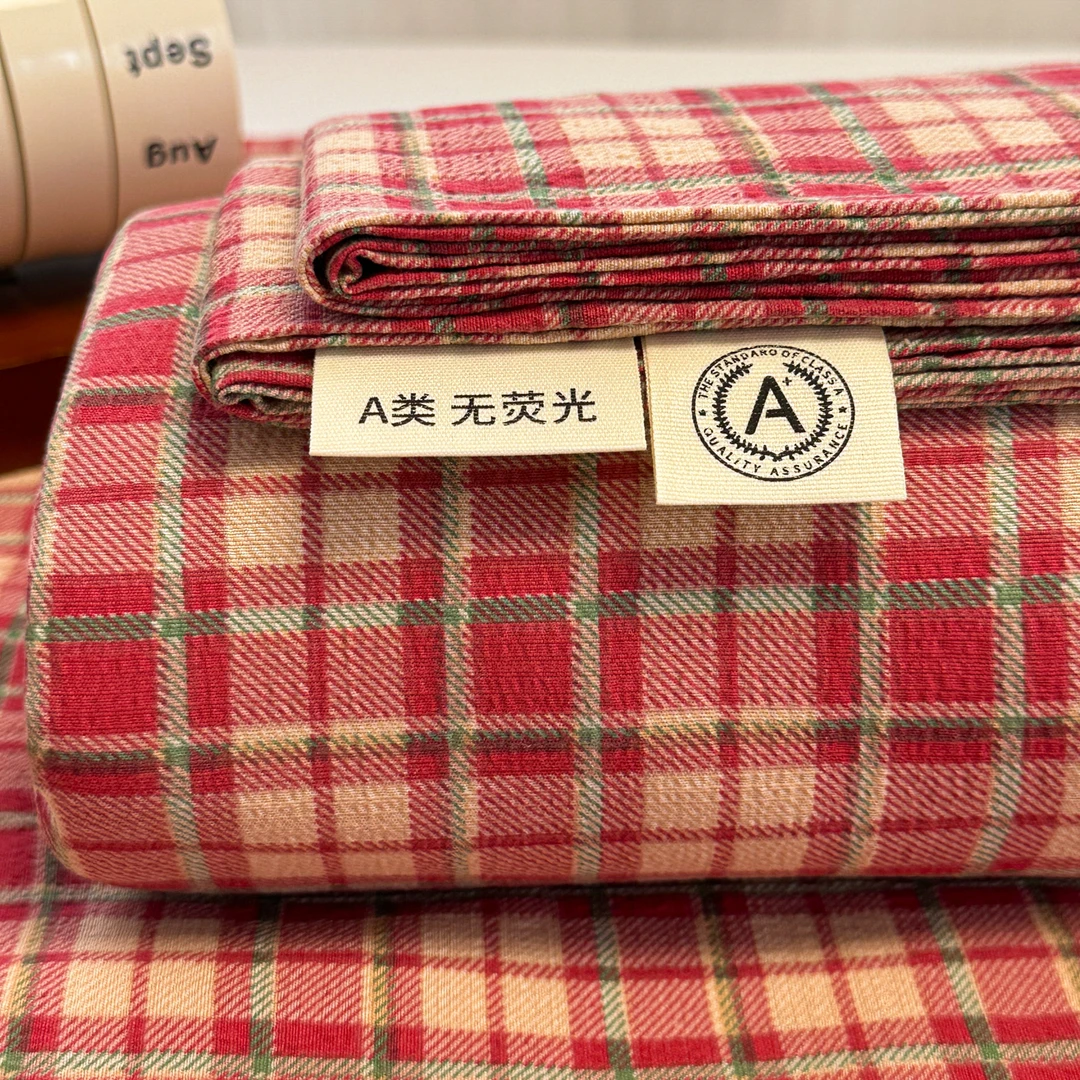 2025新款双层纱床单秋冬被单家用复古风卧室轻奢学生宿舍单人床单