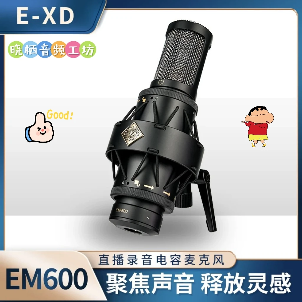 MIDIPLUS迷笛专业唱歌录音有线心形指向电容麦克风E-XD EM600