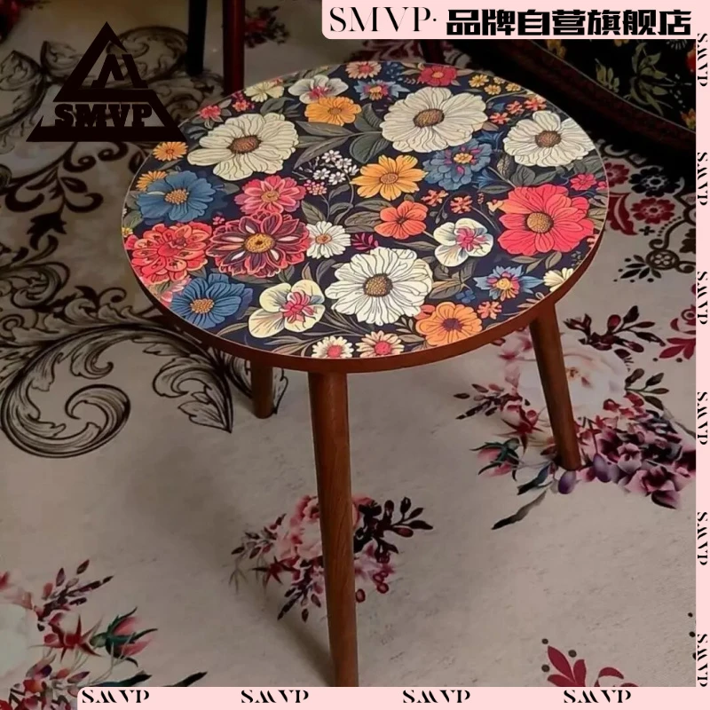 【SMVP】曼陀罗边几茶几沙发边柜北欧卧室小圆桌客厅角几床头桌落u0
