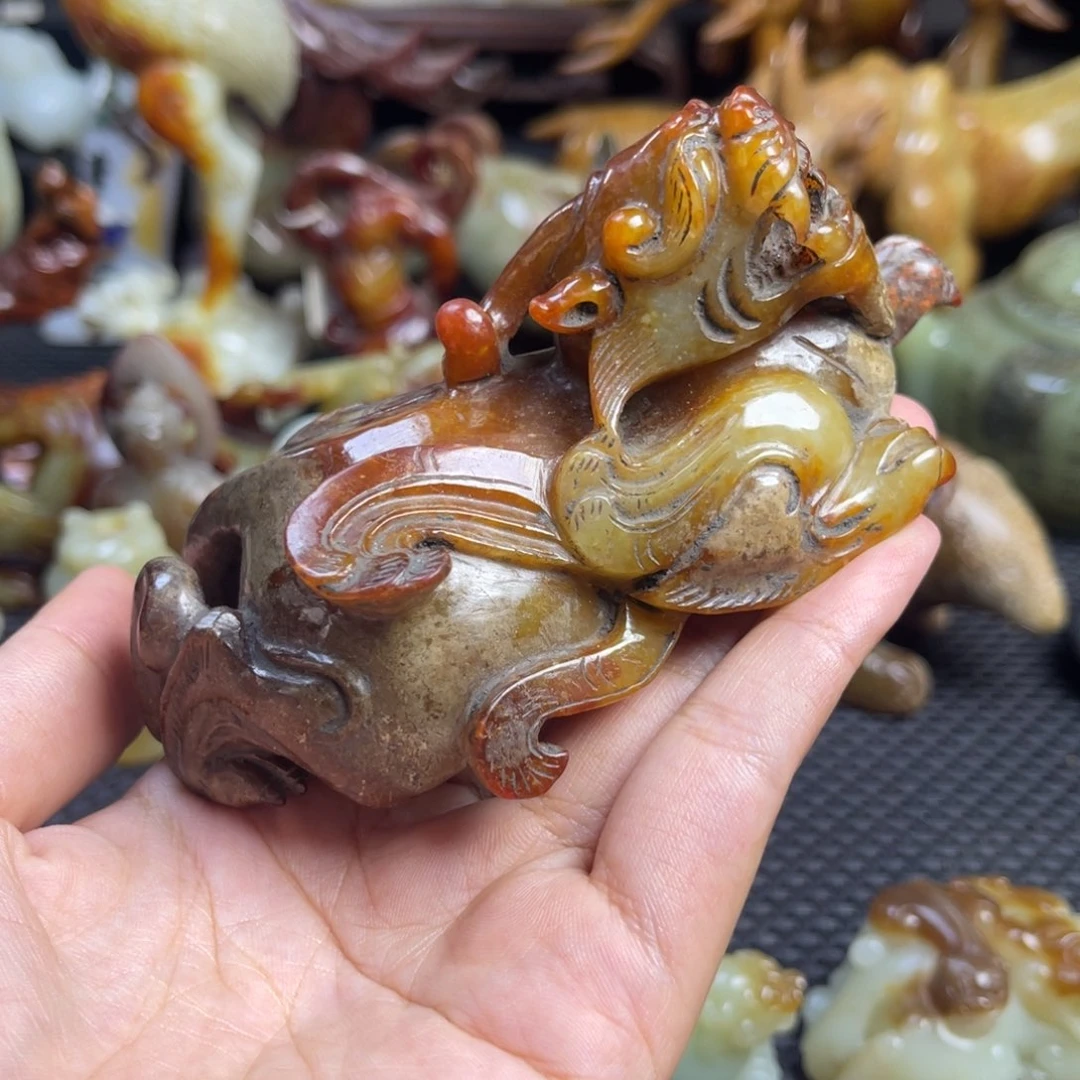 和田玉未镶嵌挂件l***军