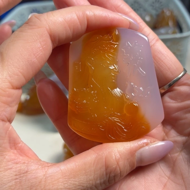 玛瑙/玉髓未镶嵌吊坠(不含链)
